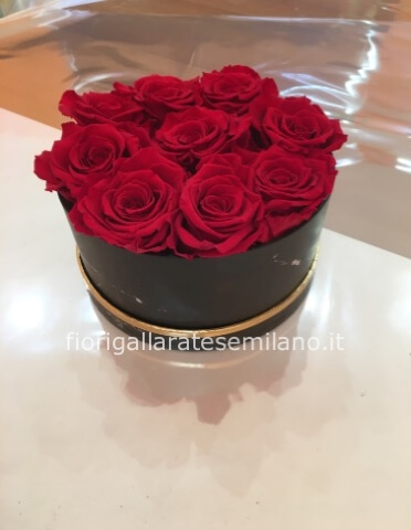 Scatola. Rose. Stabilizzate.