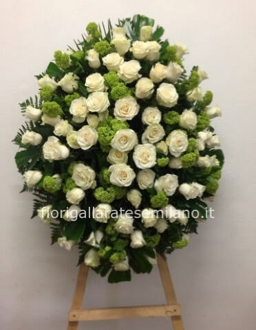 Cuscino rose bianche